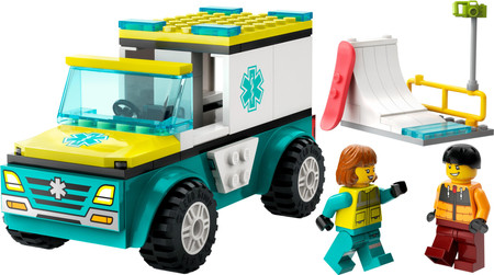 LEGO City 60403 Karetka i snowboardzista Ambulans