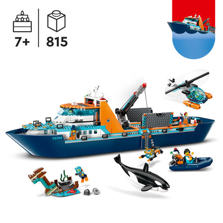 LEGO City 60368 Arktyczny statek badawczy Łódź