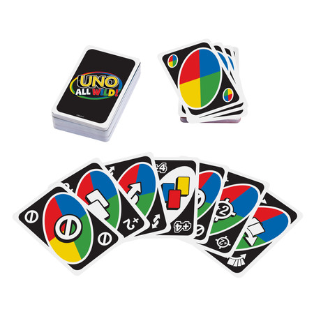 Gra karciana Mattel UNO All Wild Karty do gry 7+ HHL33