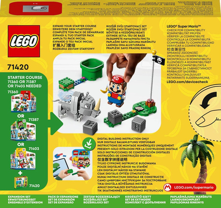 LEGO Super Mario 71420 Nosorożec Rambi - zestaw rozszerzający