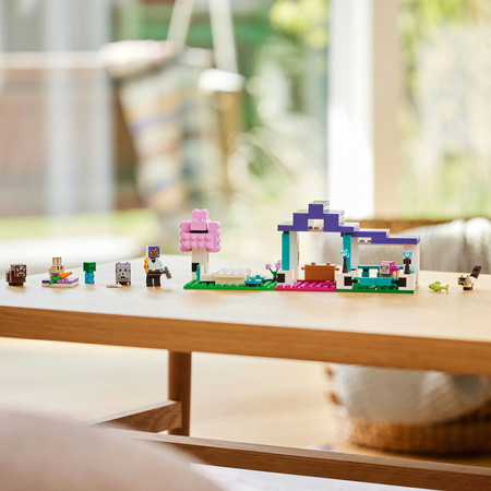 LEGO Minecraft 21253 Rezerwat zwierząt EFE Owca Wilk Królik Kot mały Zombie